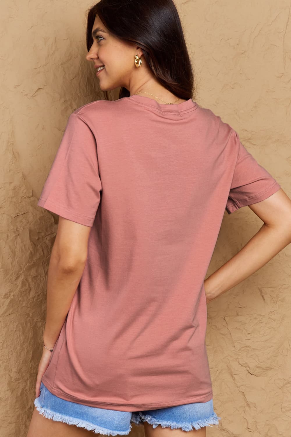 Simply Love Full Size AUNTICORN LIKE A NORMAL AUNT BUT MORE AWESOME Graphic Cotton Tee - Doll Fits