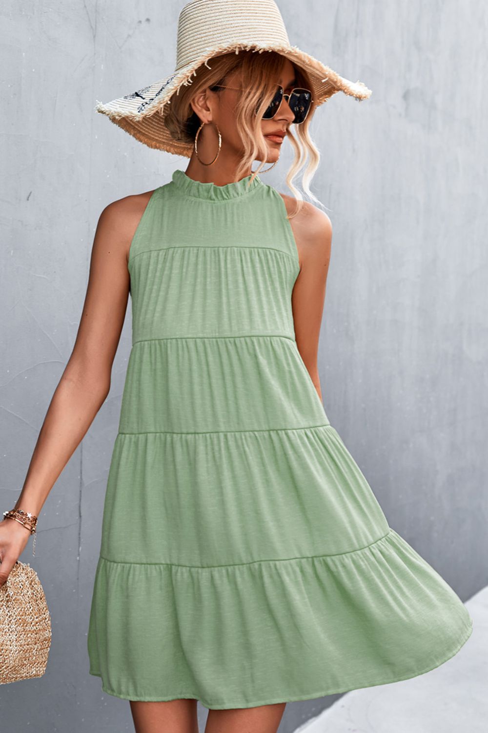 Grecian Tiered Sleeveless Dress  Dresses- Doll Fits