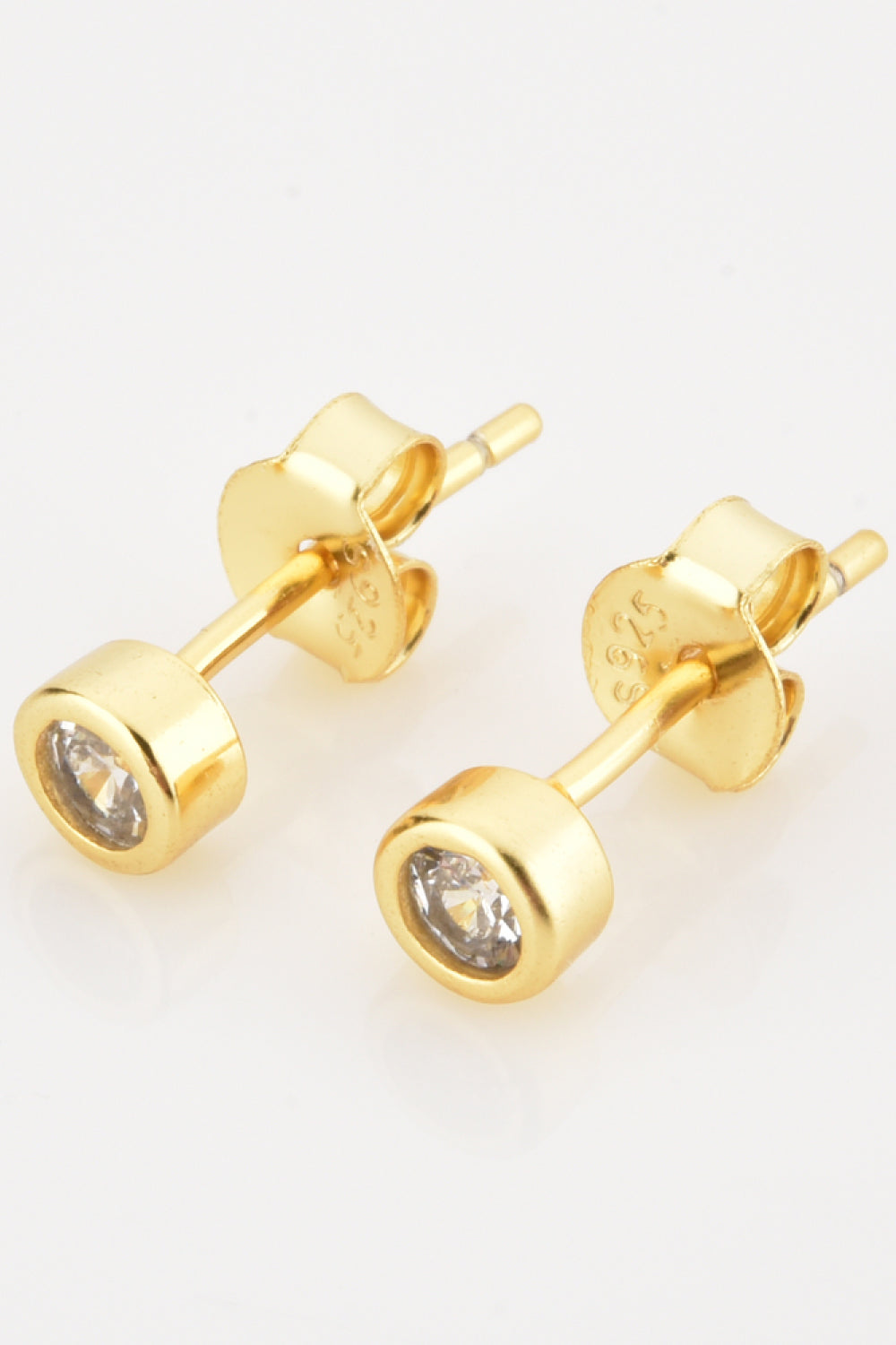 Minimalist Zircon 925 Sterling Silver Earrings  Earrings- Doll Fits