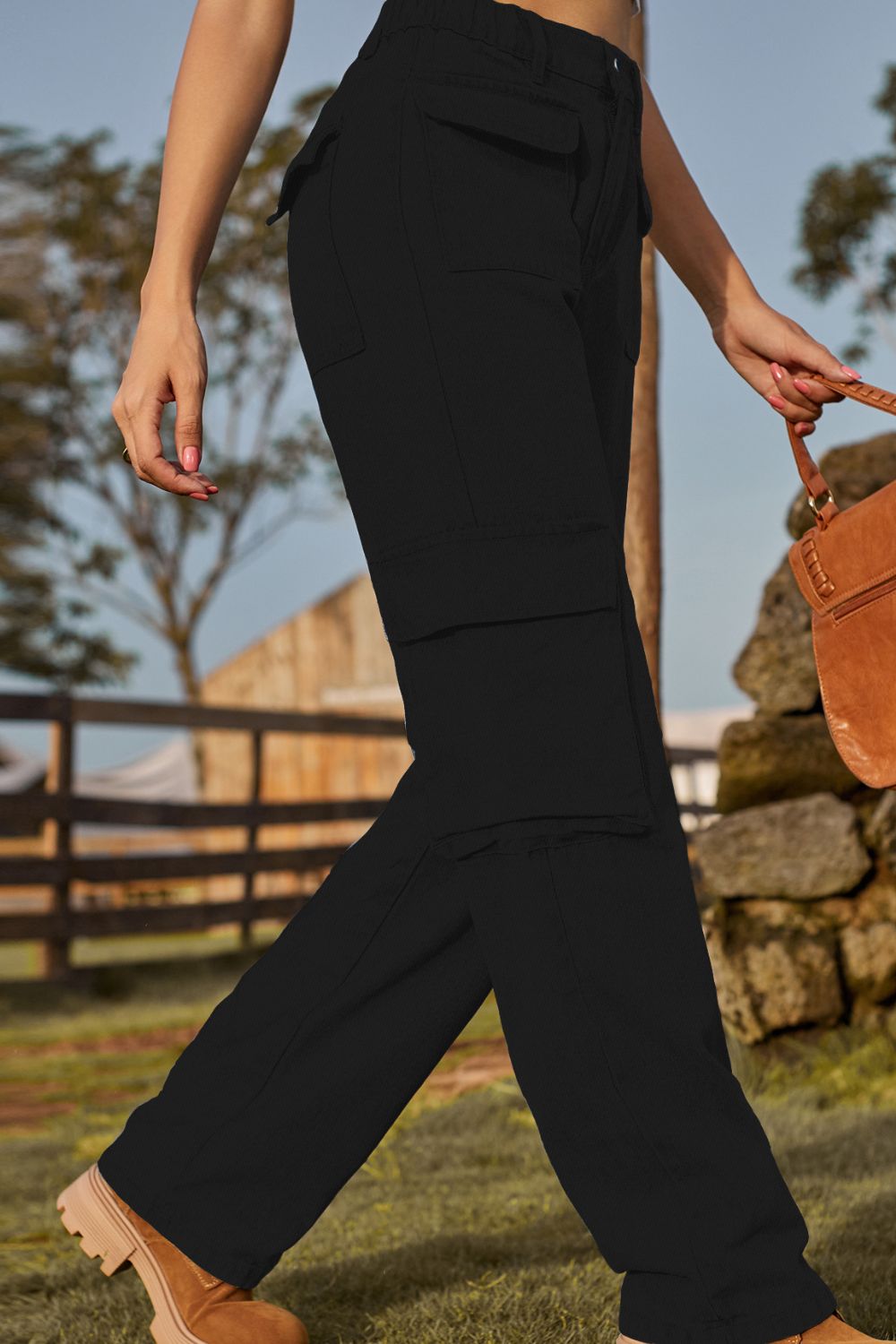 Loose Fit Long Jeans with Pockets  - Doll Fits