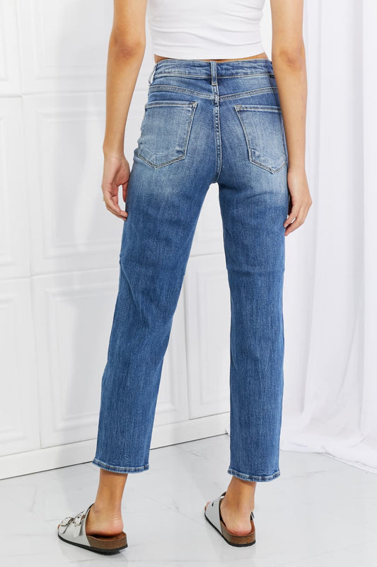 RISEN Full Size Emily High Rise Relaxed Jeans  Pants- Doll Fits