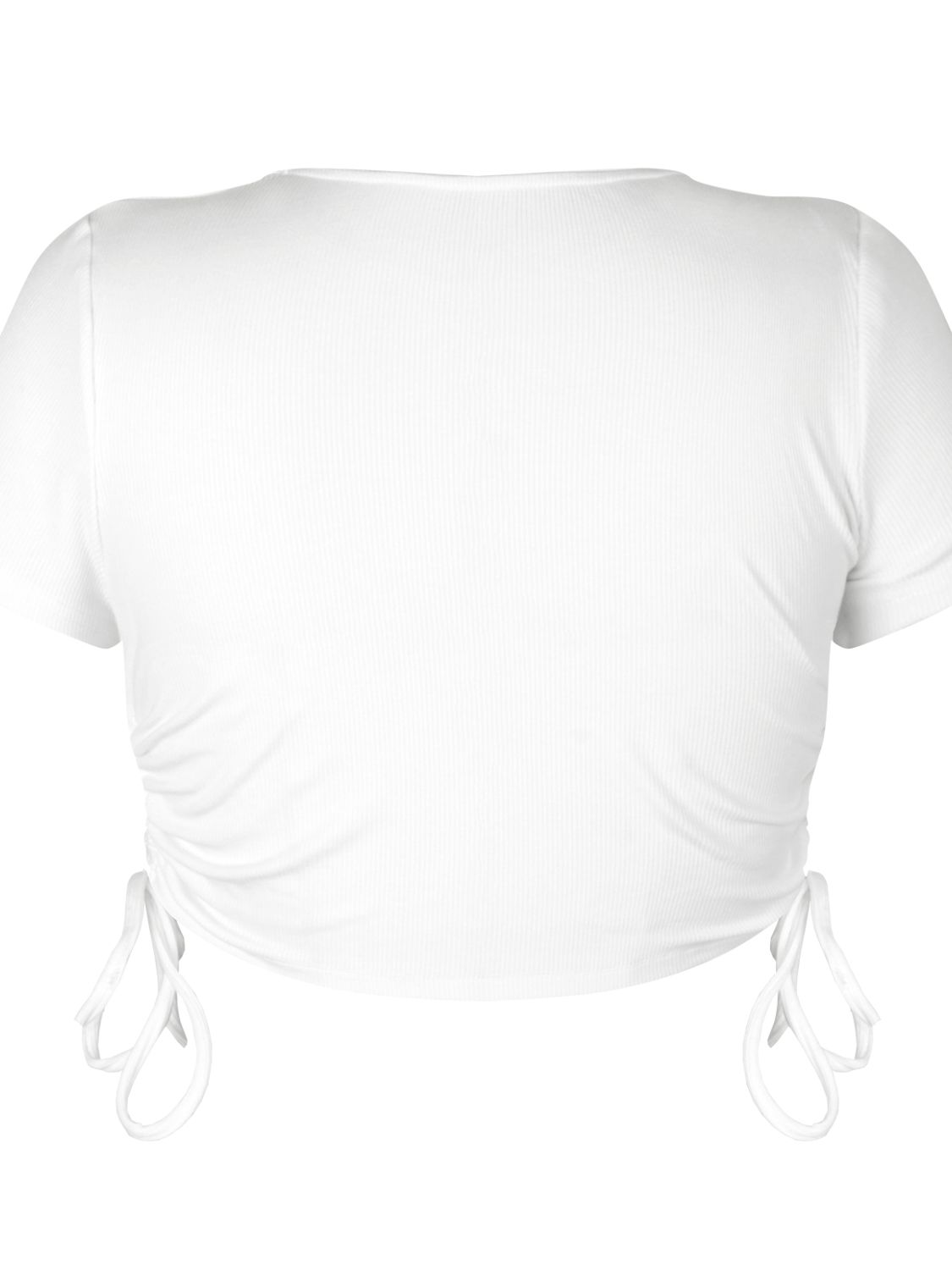 Round Neck Short Sleeve Drawstring Tee  Shirts & Tops- Doll Fits