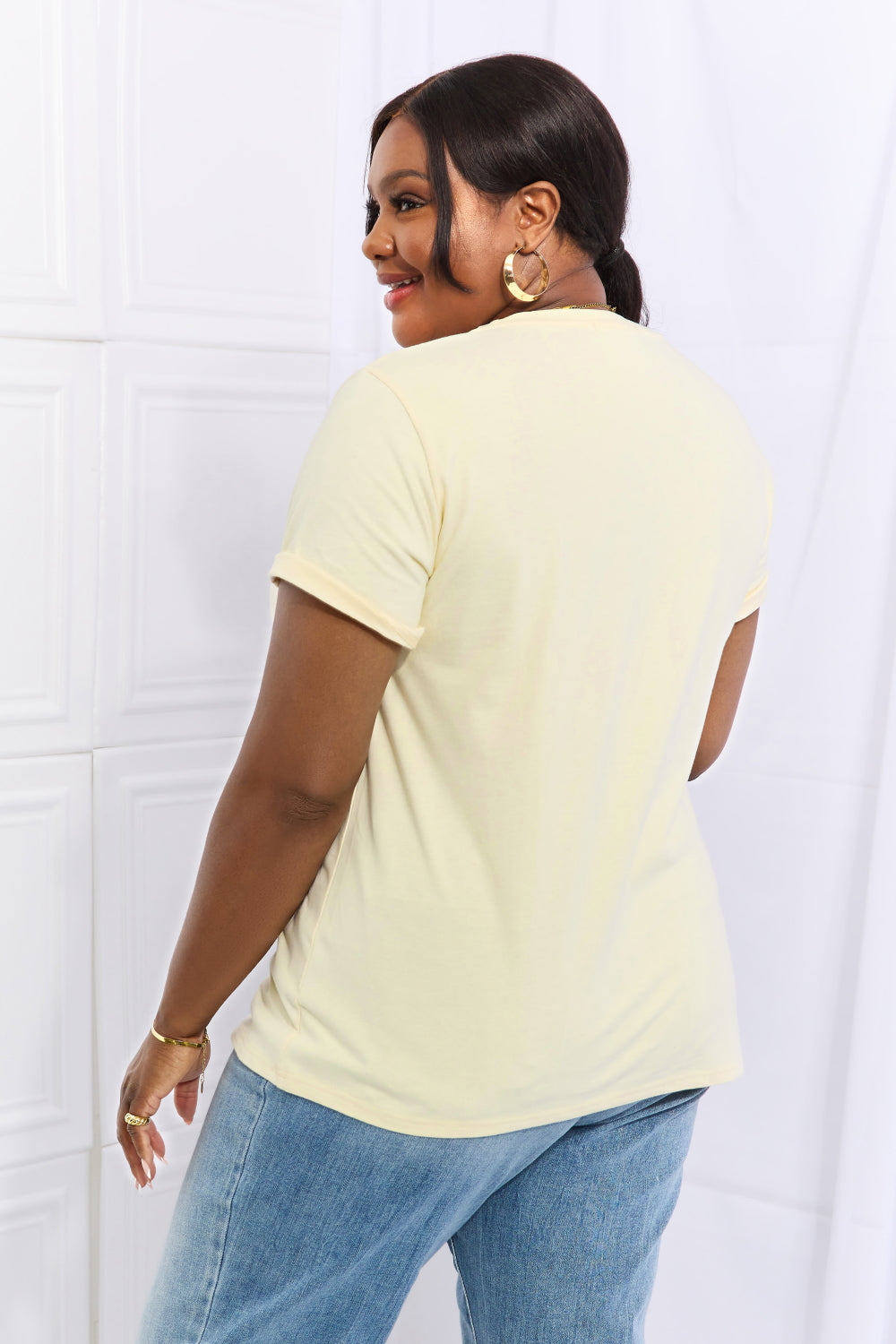 Simply Love Full Size TODAY IS A GOOD DAY Graphic Cotton Tee  - Doll Fits