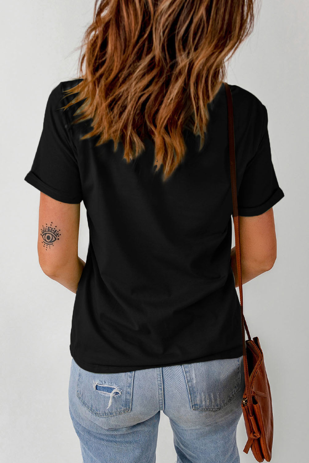 FUELED BY ICED COFFEE AND ANXIETY Graphic Tee  Shirts & Tops- Doll Fits