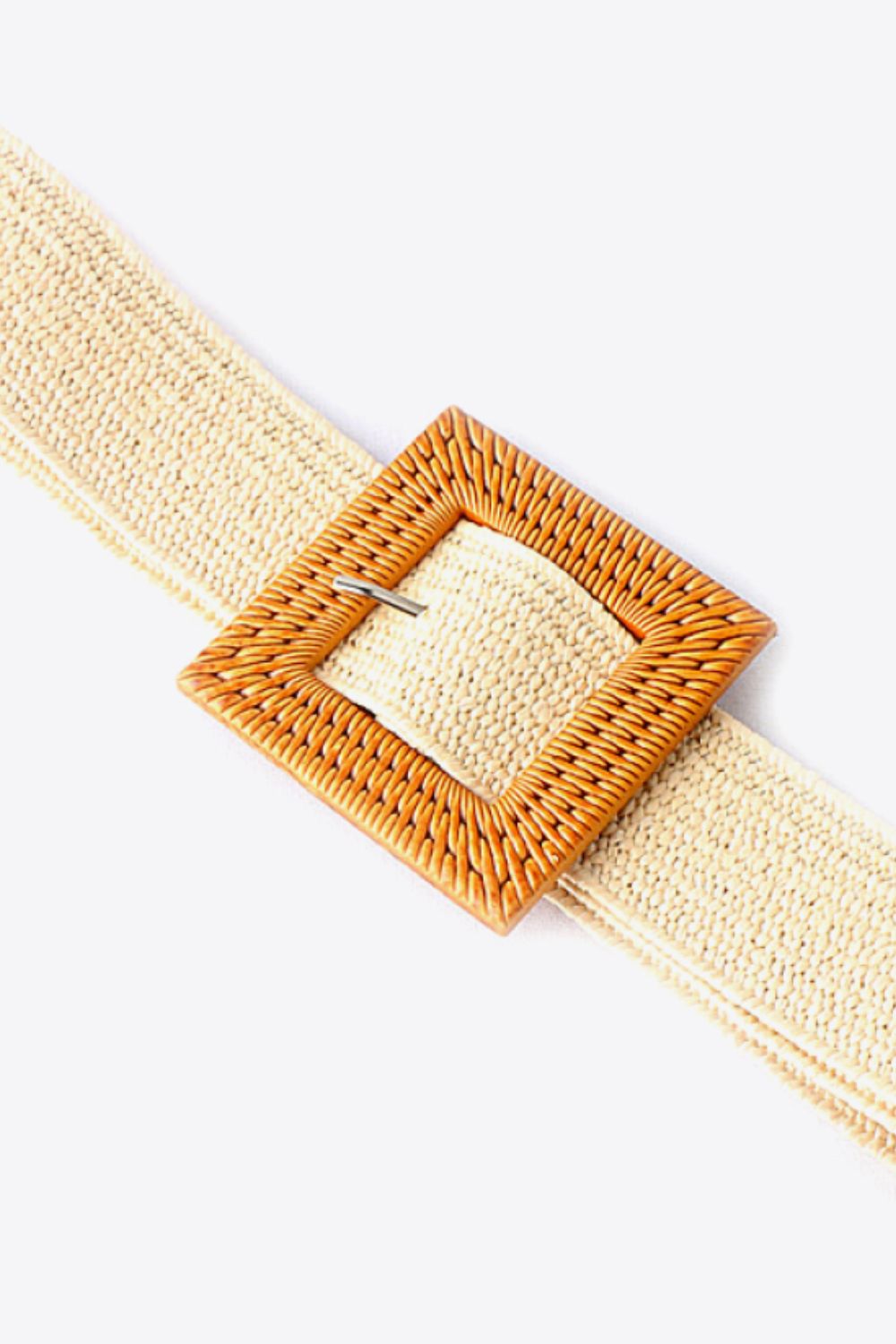 Square Buckle Elastic Braid Belt  Belts- Doll Fits