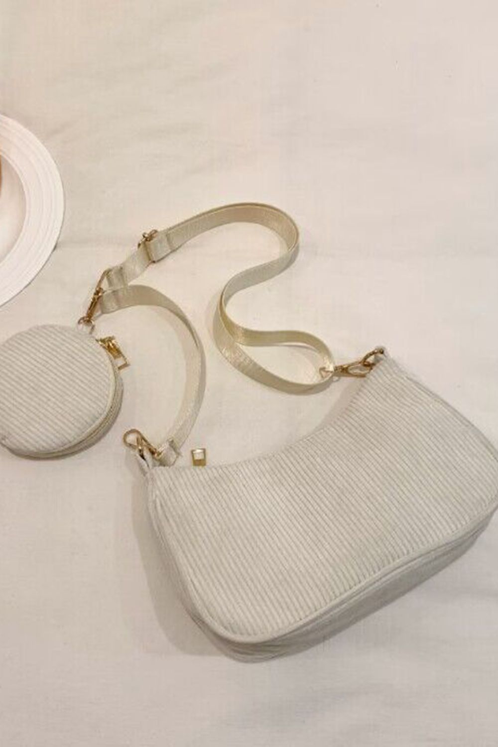 Corduroy Crossbody Bag  - Doll Fits