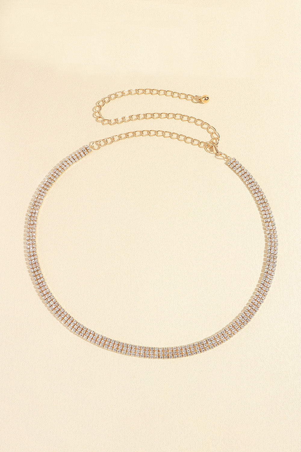 Rhinestones Alloy Belt  - Doll Fits