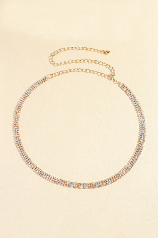 Rhinestones Alloy Belt  - Doll Fits