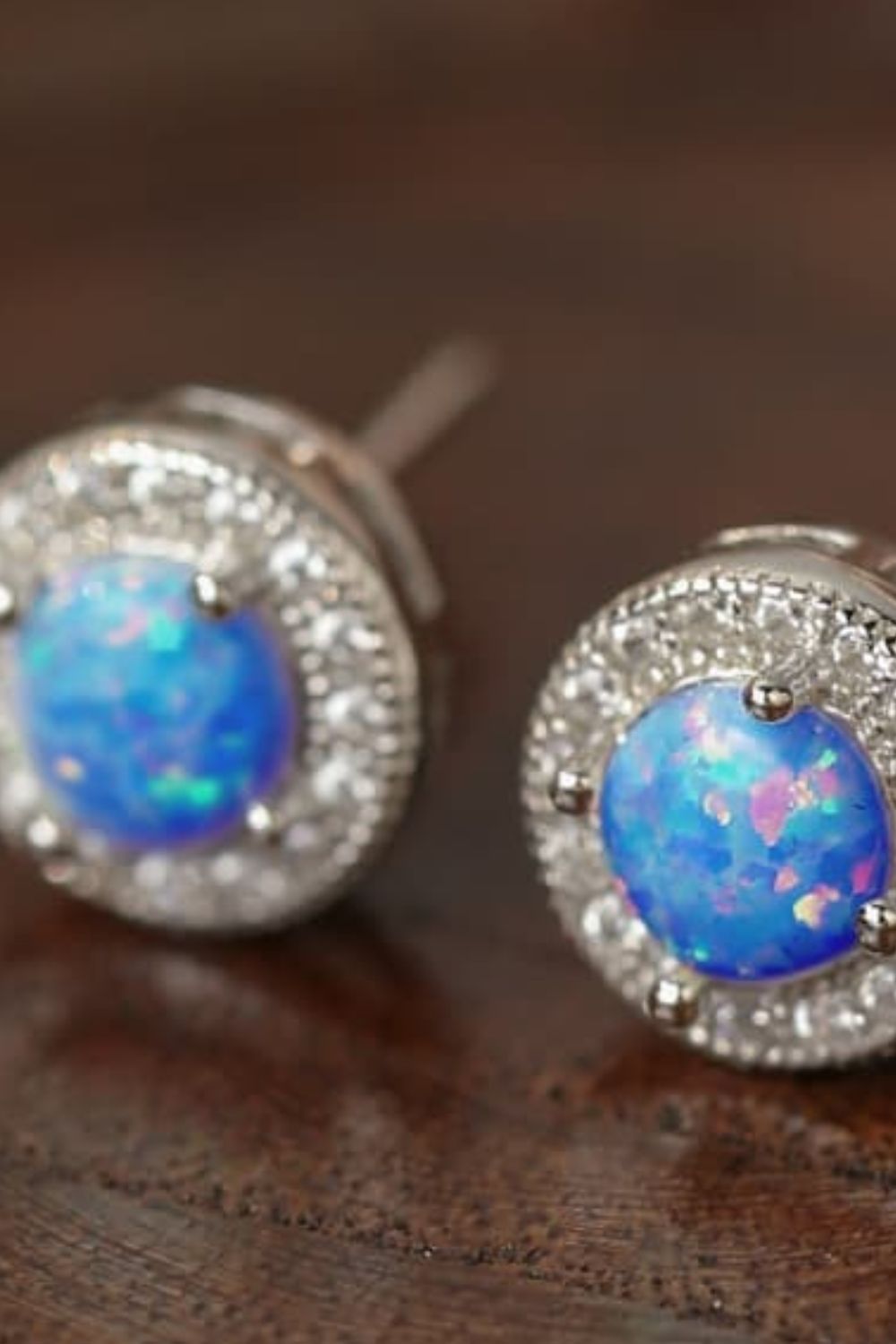 Opal 4-Prong Round Stud Earrings  Earrings- Doll Fits