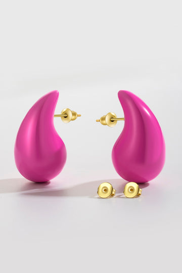 Big Size Water Drop Brass Earrings  Earrings- Doll Fits
