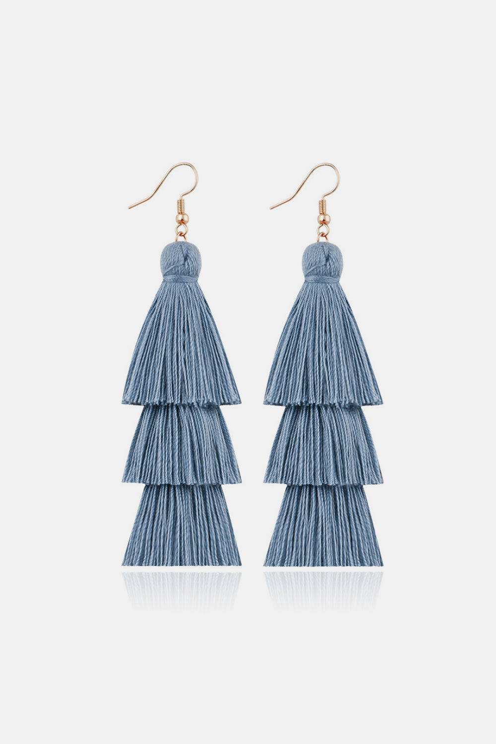 Triple-Layer Tassel Dangle Earrings  Earrings- Doll Fits