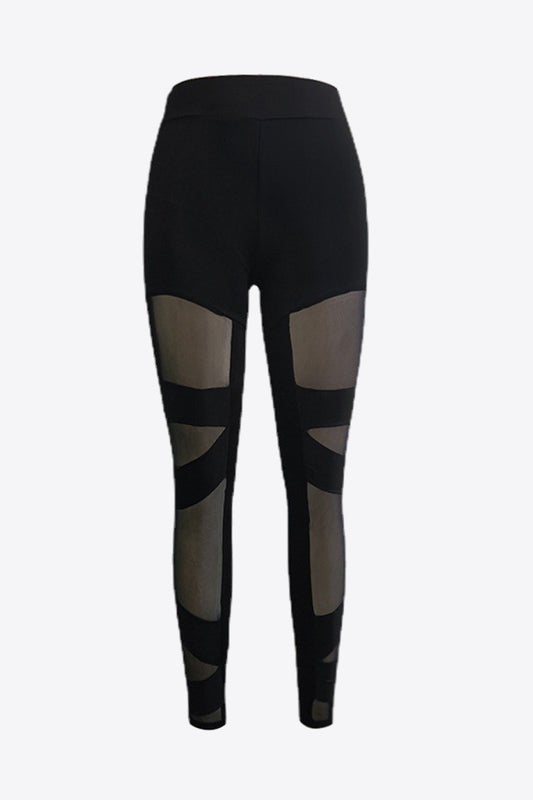 Spliced Mesh Leggings  Activewear- Doll Fits
