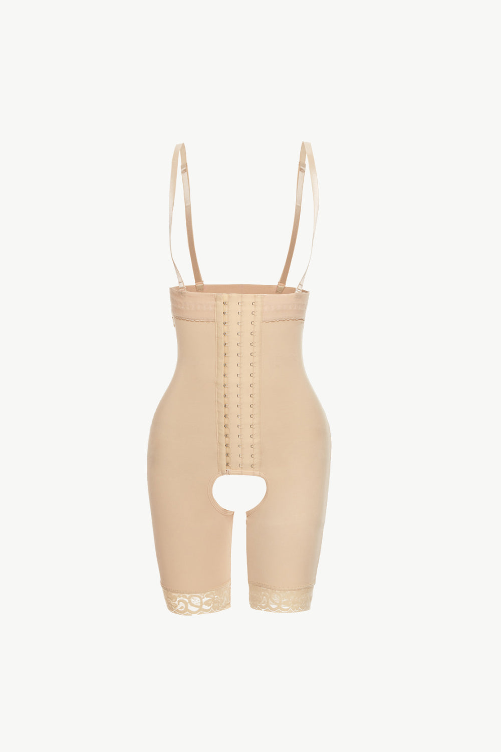 Full Size Hook-and-Eye Lace Trim Shaping Bodysuit  Shapewear- Doll Fits