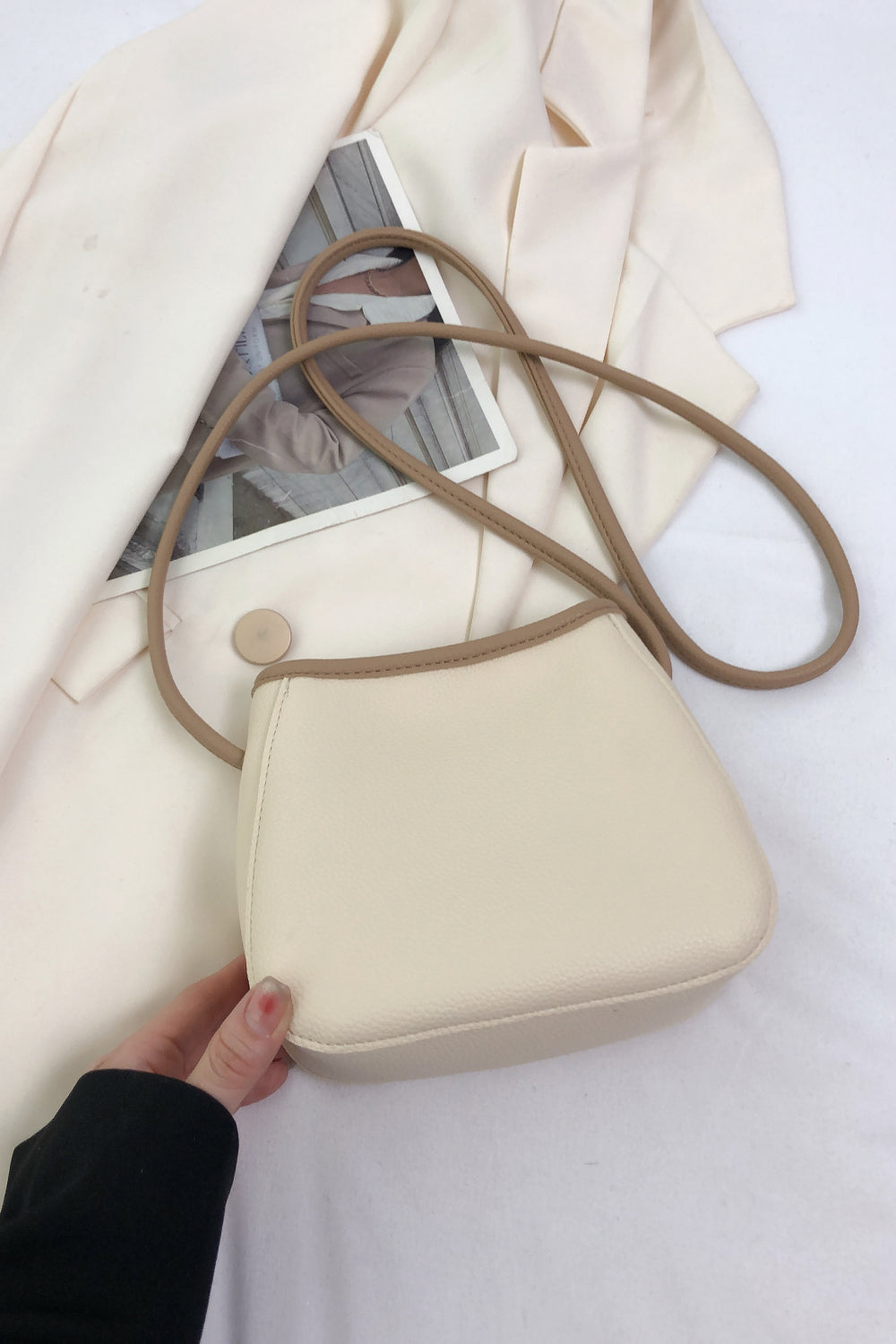 PU Leather Crossbody Bag  - Doll Fits