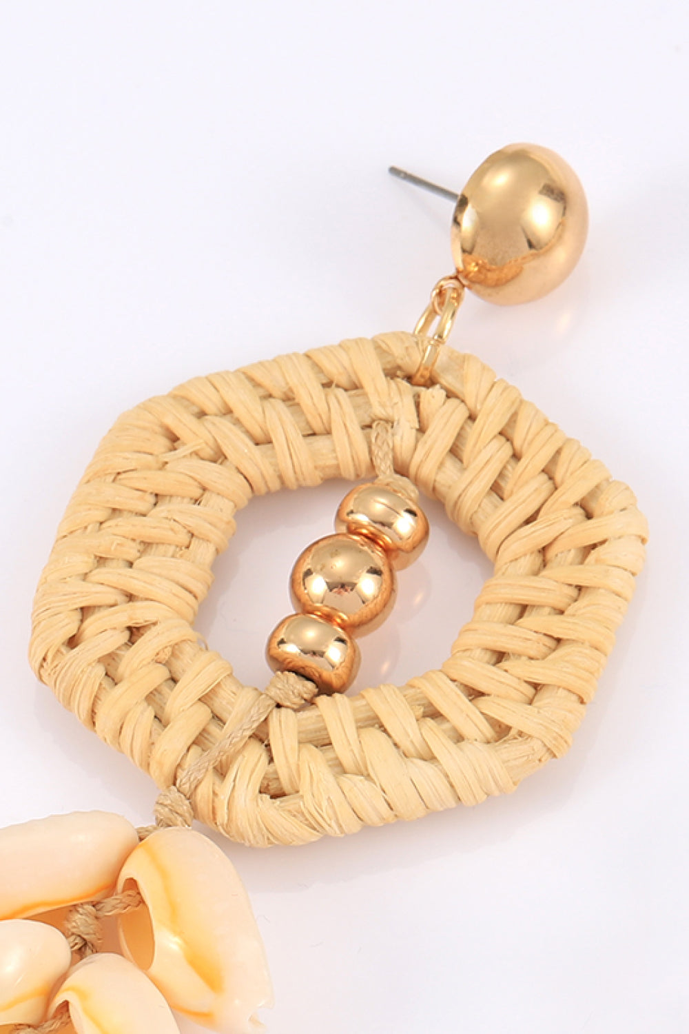 Tassel Shell Copper Earrings  Earrings- Doll Fits