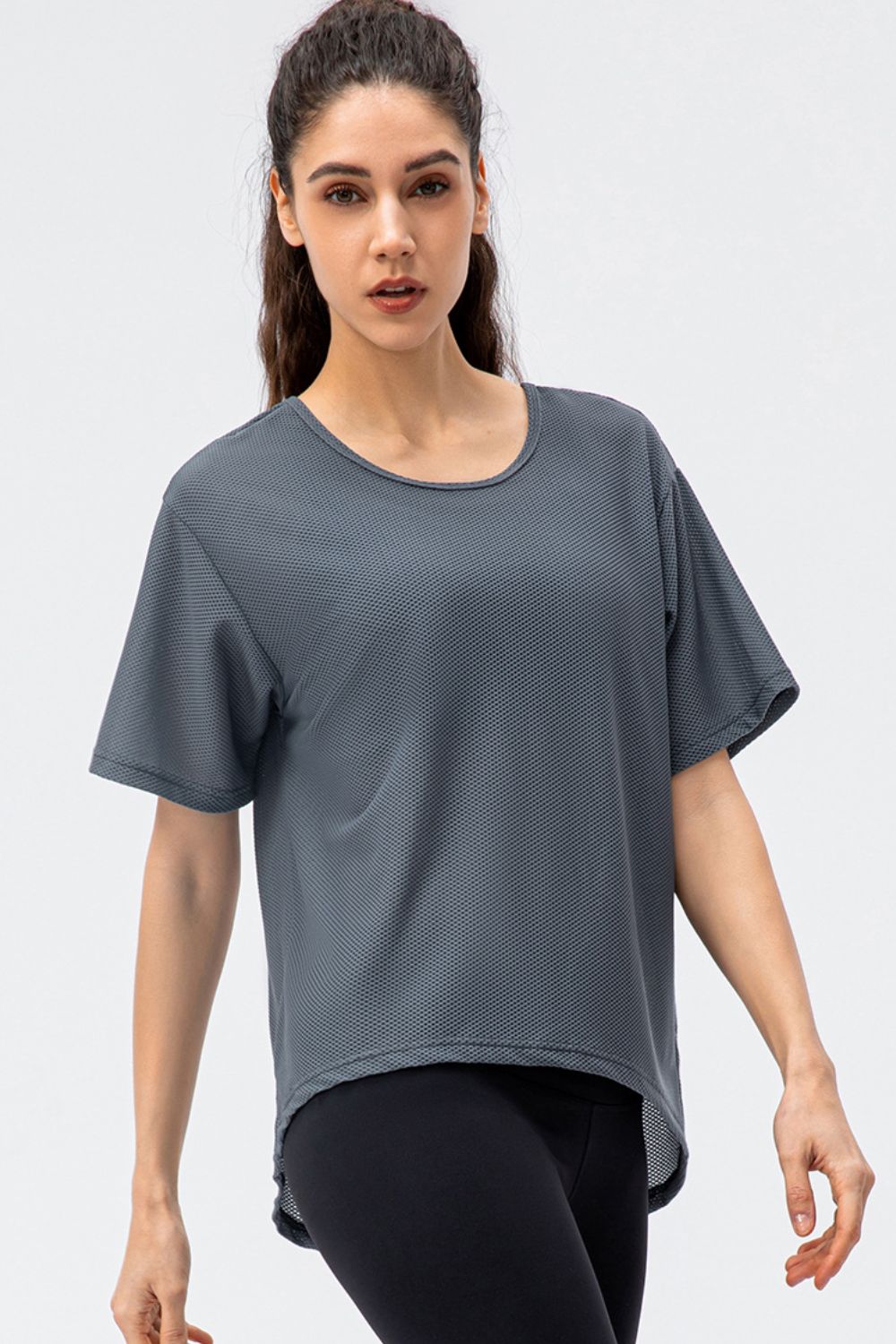Round Neck Short Sleeve Active Tee  - Doll Fits