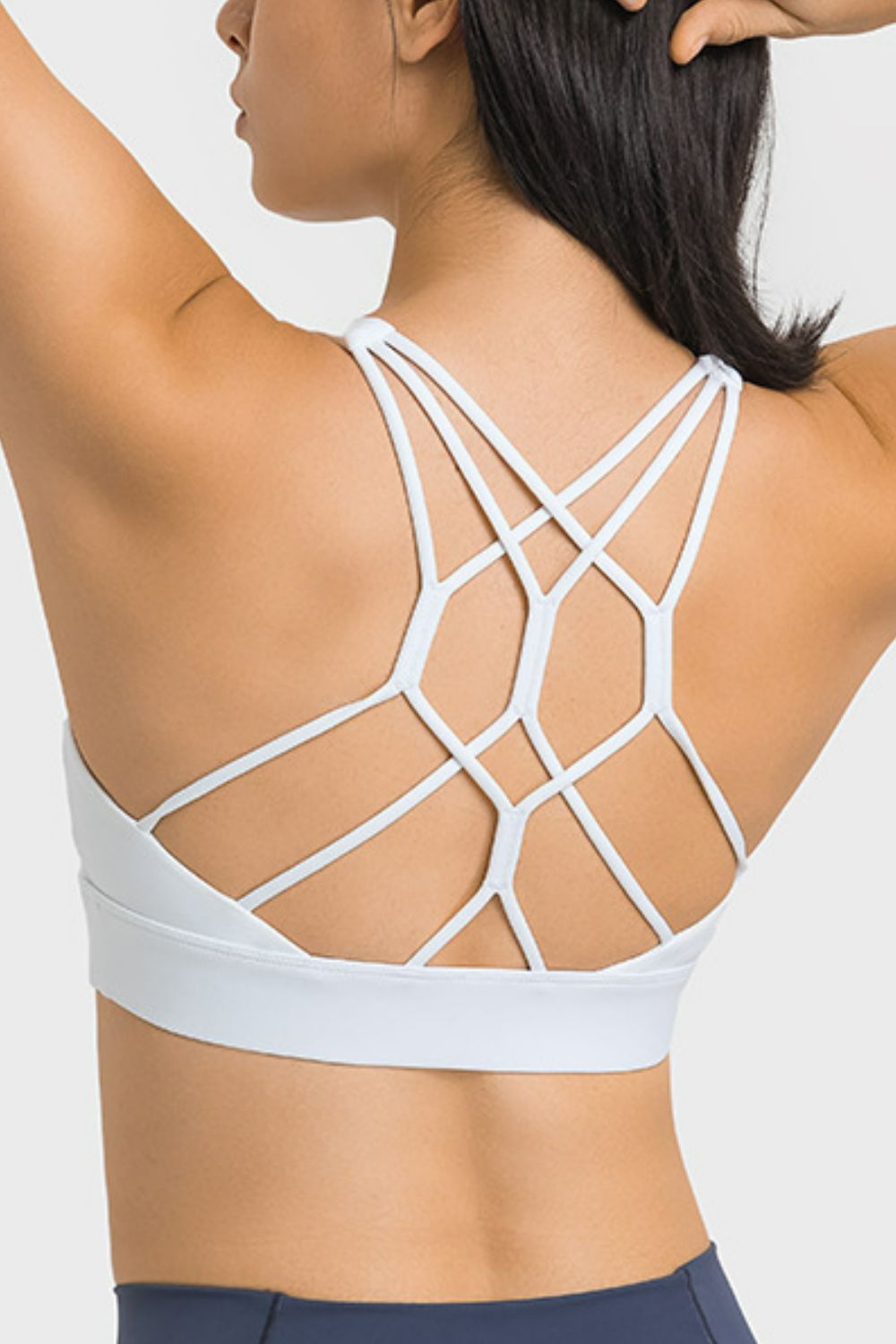 Breathable Crisscross Back Sports Bra  Activewear- Doll Fits