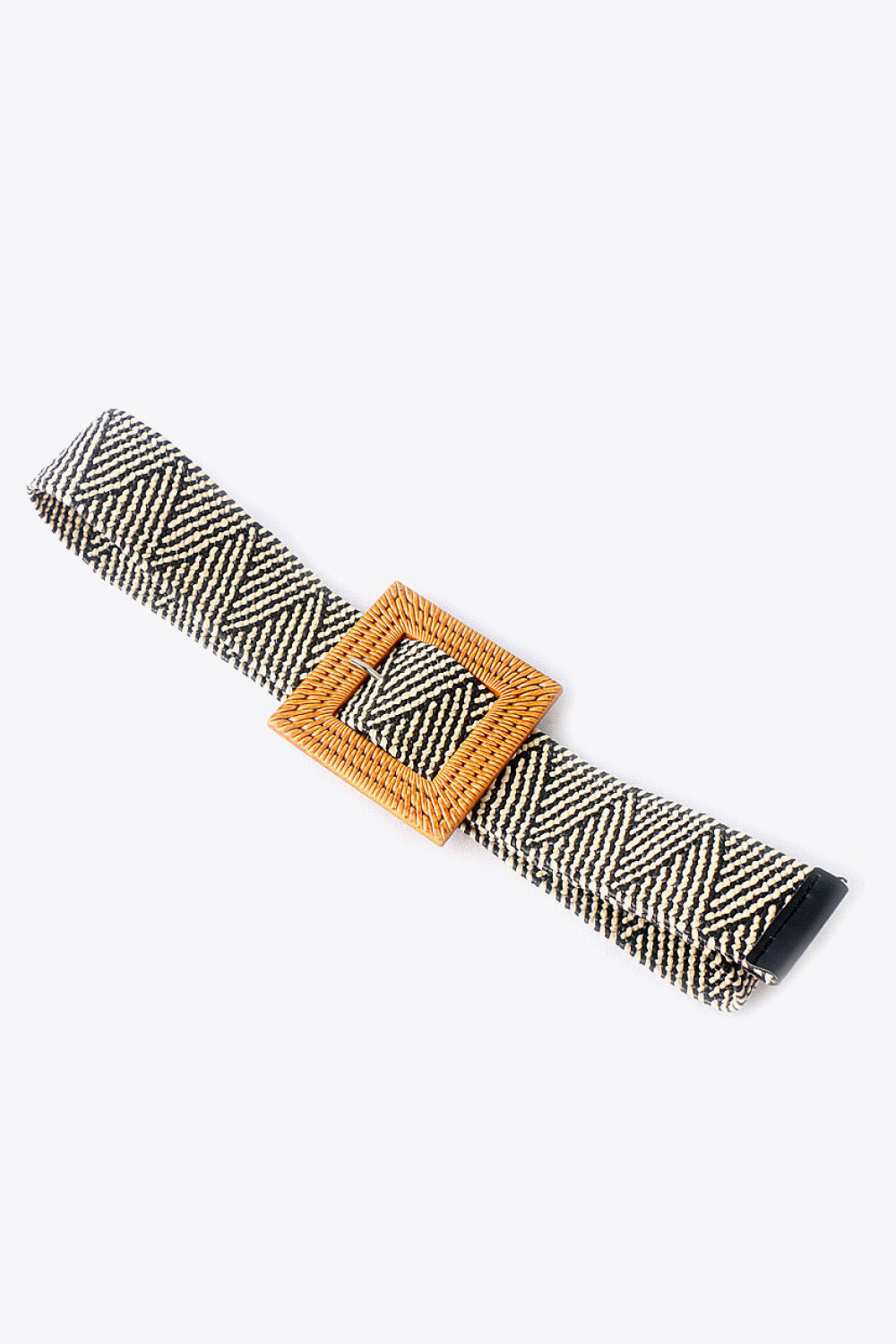 Square Buckle Elastic Braid Belt  Belts- Doll Fits