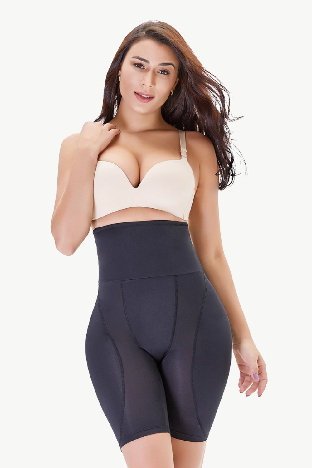 Full Size High Waisted Pull-On Shaping Shorts  Shapewear- Doll Fits