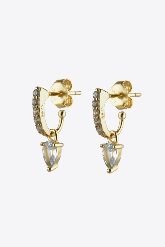 Opal 925 Sterling Silver Drop Earrings  Earrings- Doll Fits