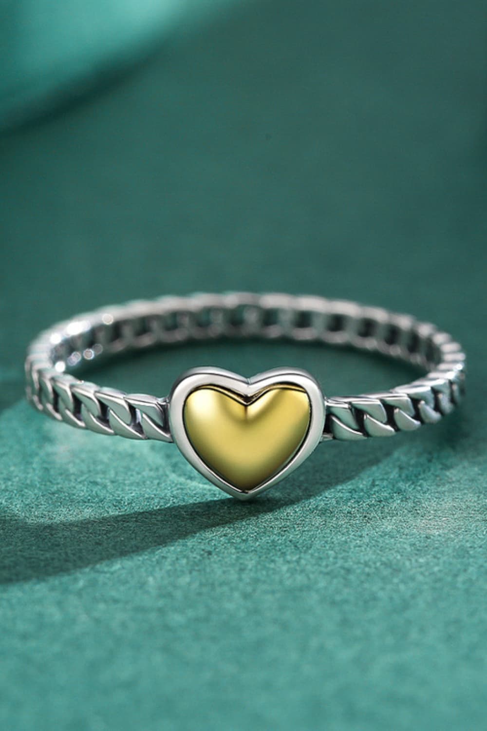 925 Sterling Silver Singe Heart Ring  Rings- Doll Fits