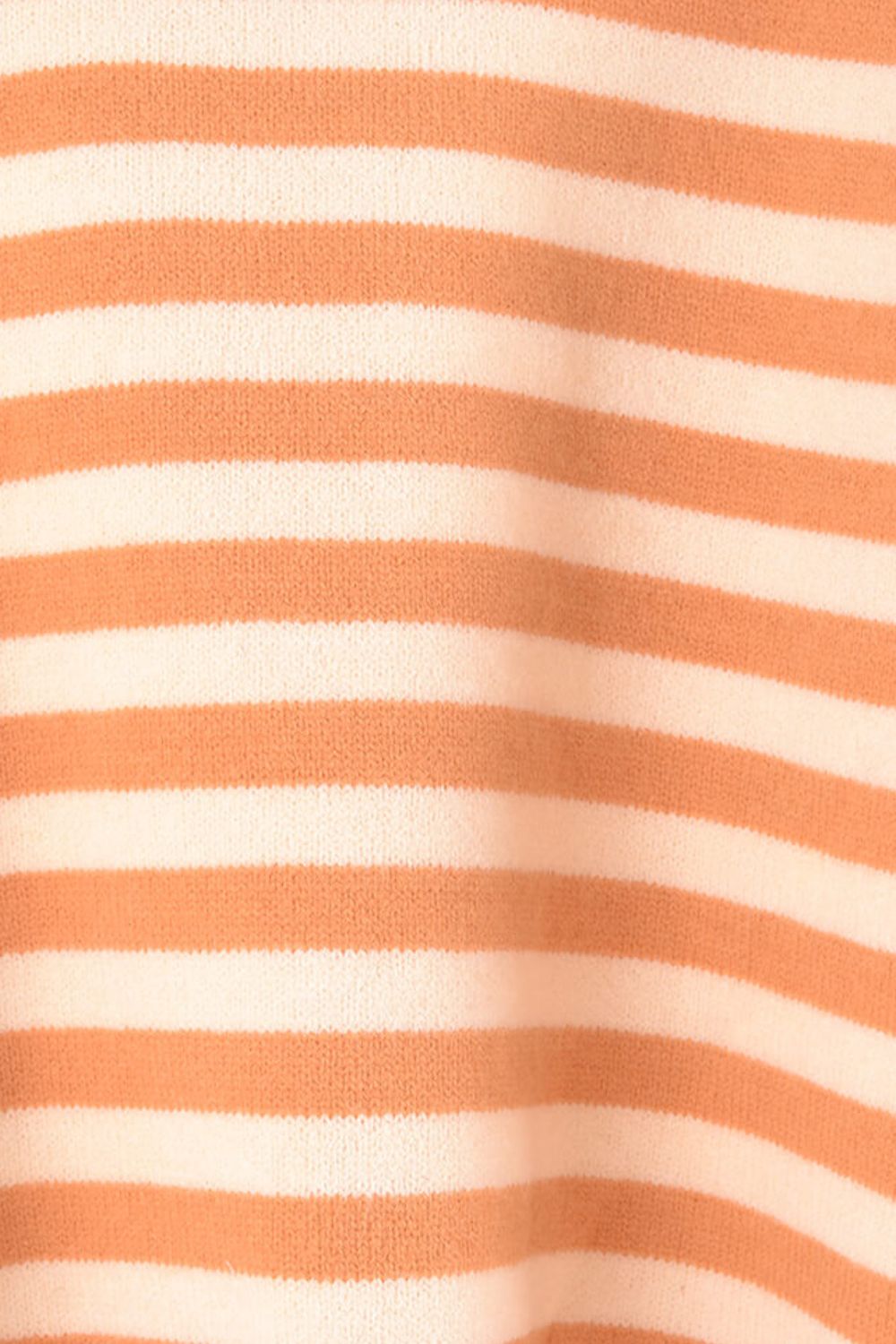 Warm Spice Striped Round Neck Sweater  Shirts & Tops- Doll Fits