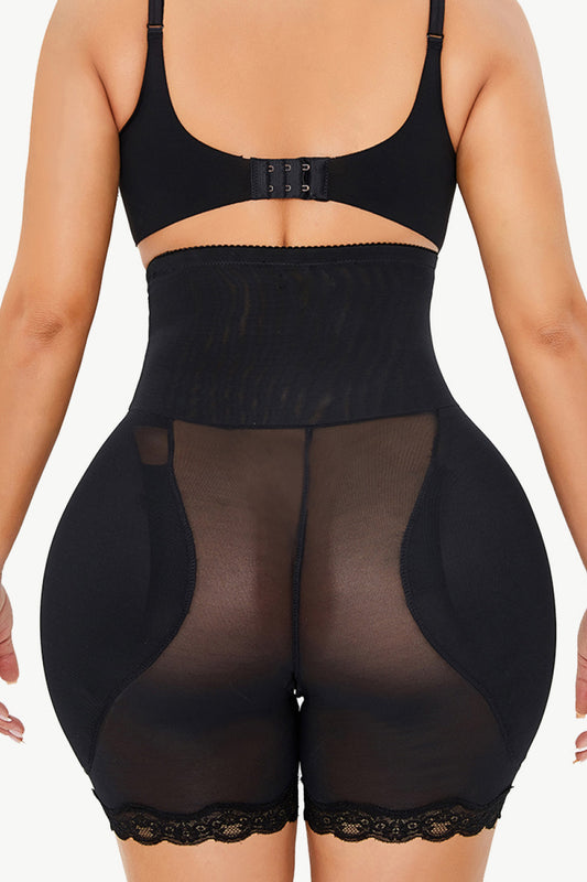 Full Size Lace Trim Pull-On Lifting Shaping Shorts  Shapewear- Doll Fits