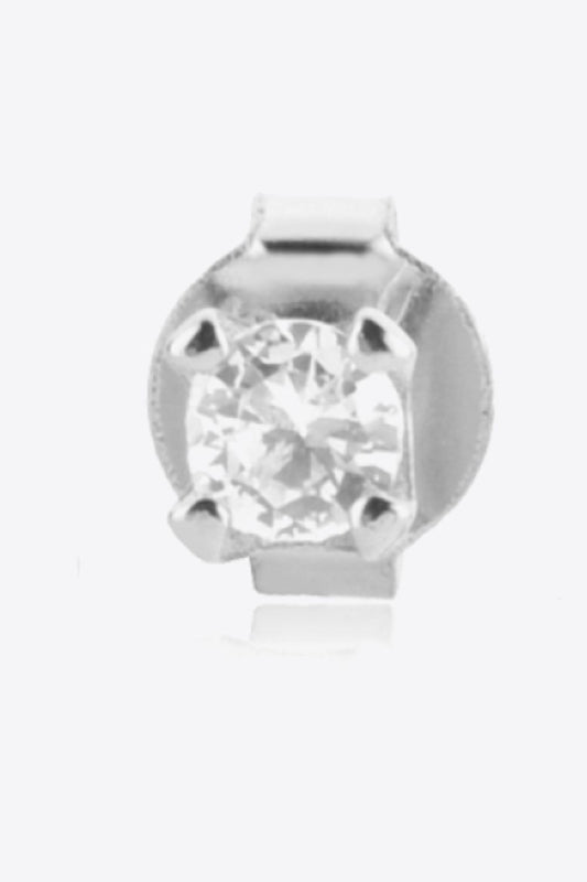 Zircon 925 Sterling Silver Stud Earrings  Earrings- Doll Fits