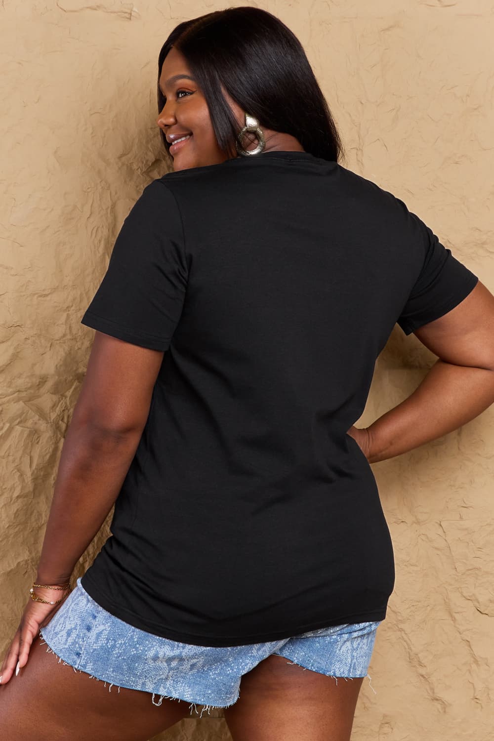 Simply Love Full Size AUNTICORN LIKE A NORMAL AUNT BUT MORE AWESOME Graphic Cotton Tee  - Doll Fits