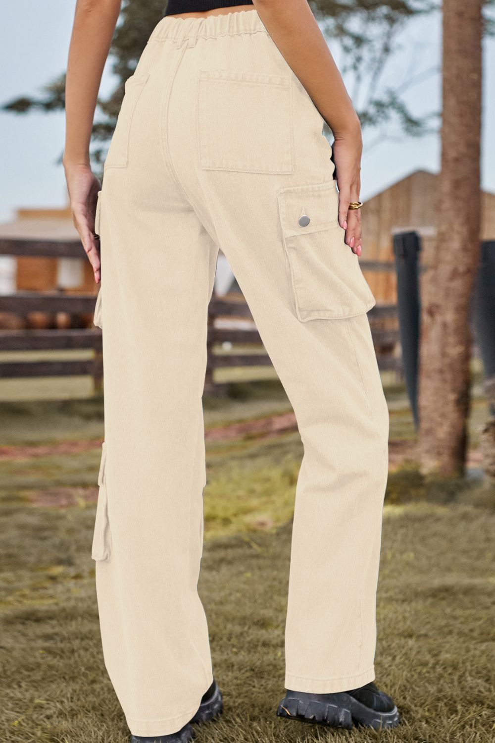 Loose Fit Long Jeans with Pockets  - Doll Fits
