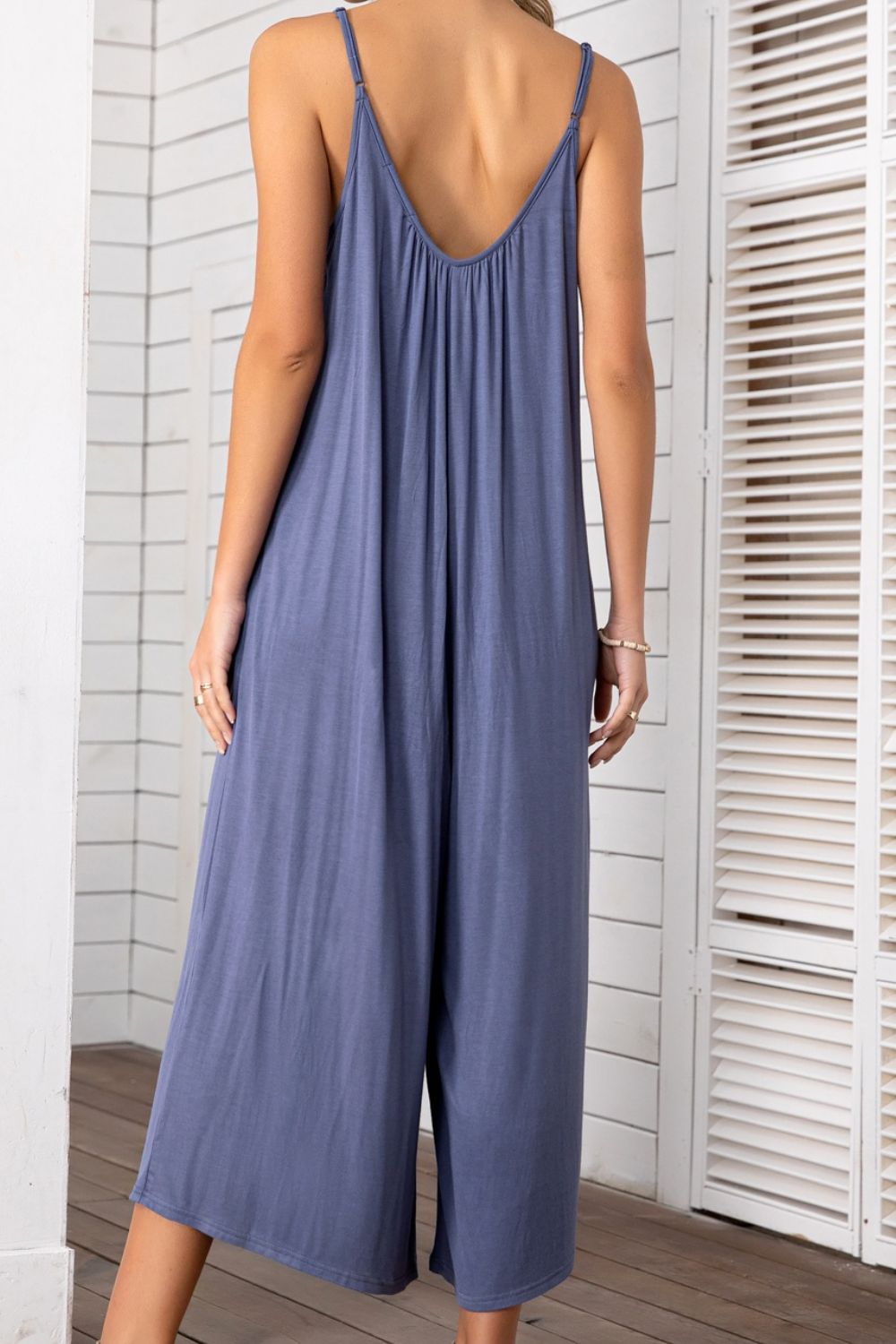 Spaghetti Strap Scoop Neck Jumpsuit  Jumpsuits & Rompers- Doll Fits