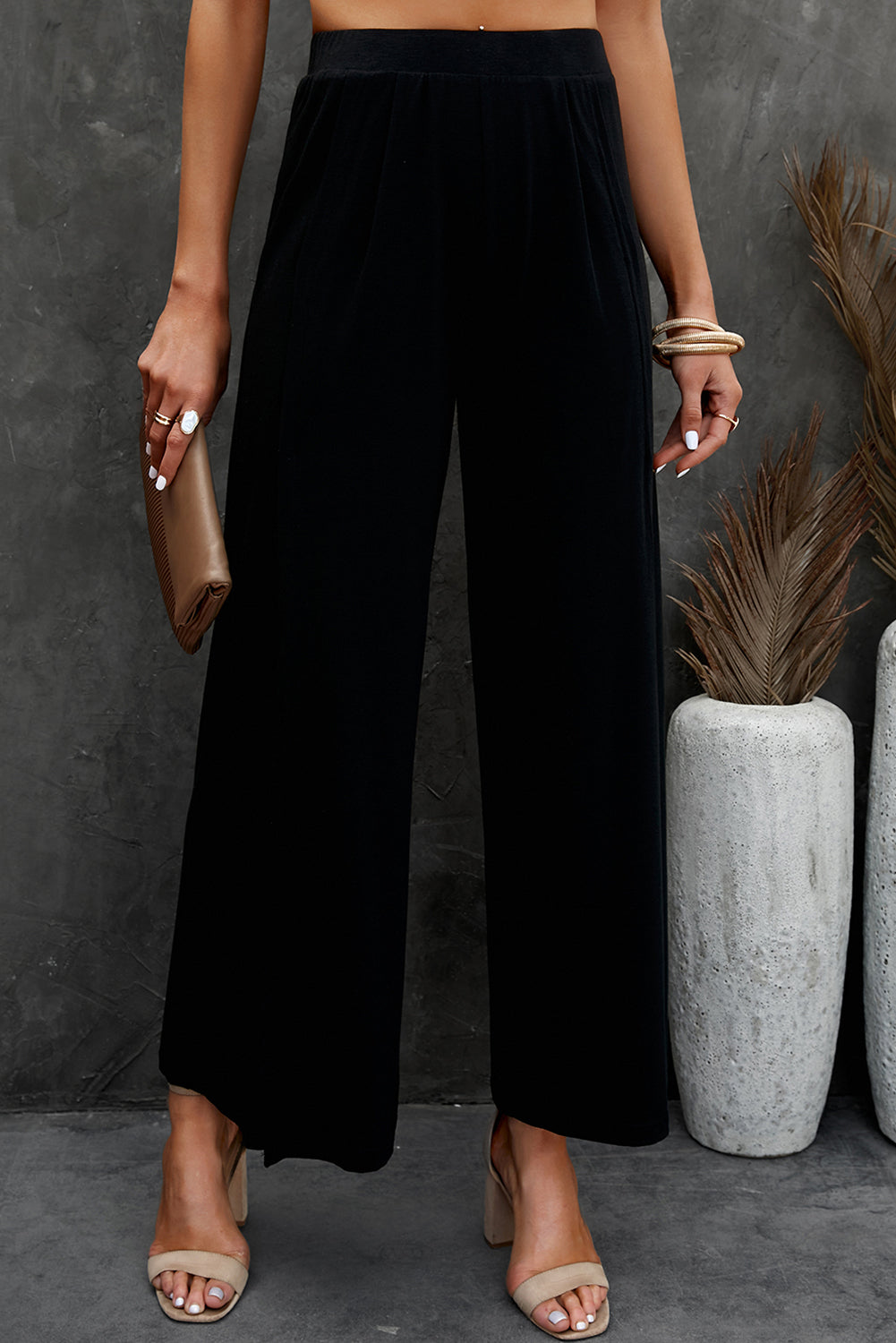 Split Wide Leg Pants  Pants- Doll Fits