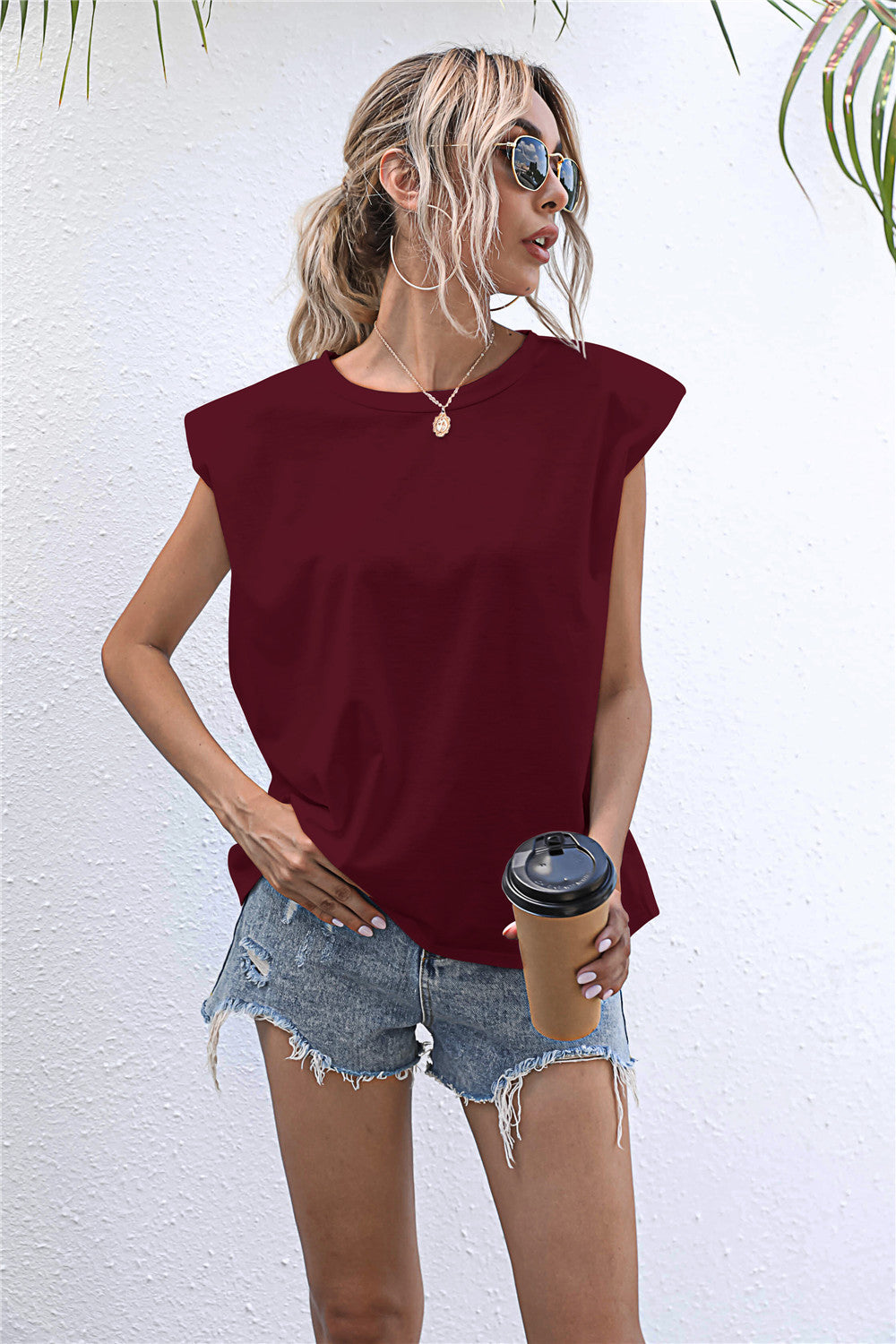 Round Neck Cap Sleeve Tee  - Doll Fits