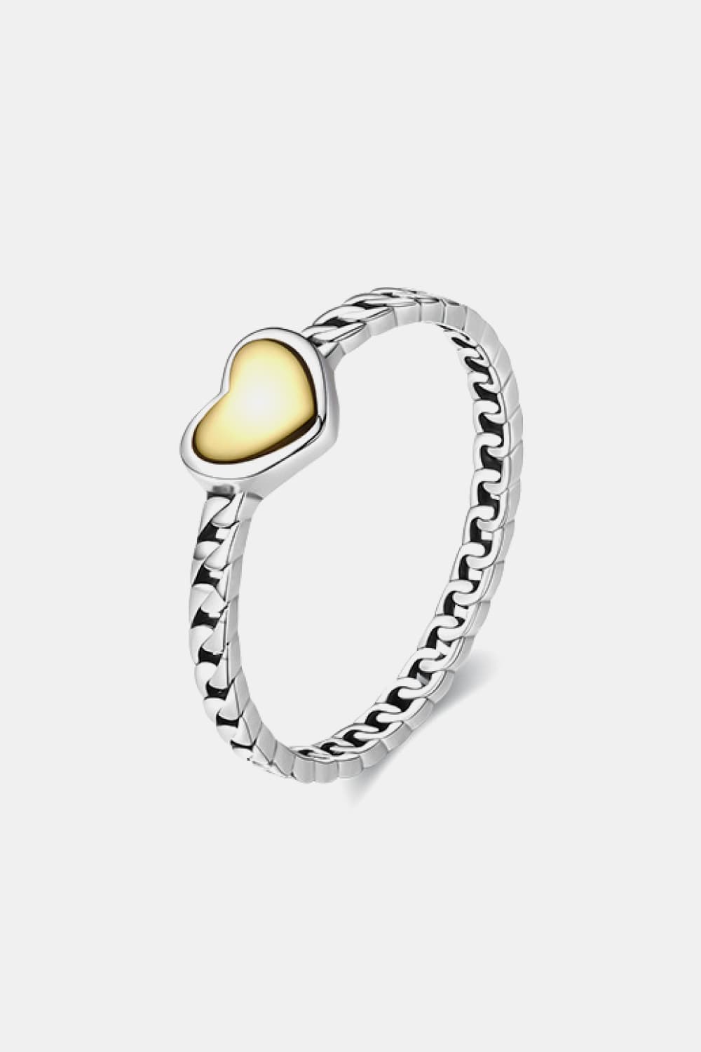 925 Sterling Silver Singe Heart Ring  Rings- Doll Fits