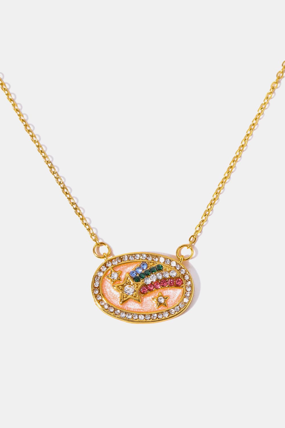 Stars in the Plate Pendant Copper Necklace  Necklaces- Doll Fits