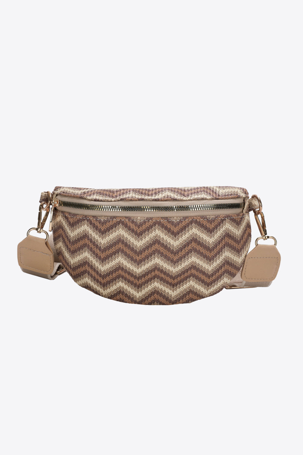 Chevron Straw Sling Bag  Handbags- Doll Fits