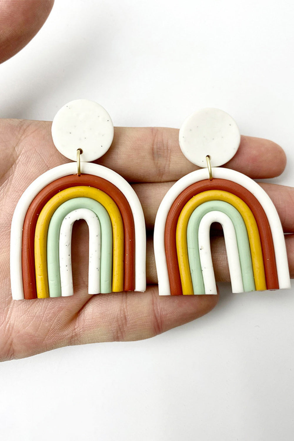 Rainbow Shape Dangle Earrings  Earrings- Doll Fits