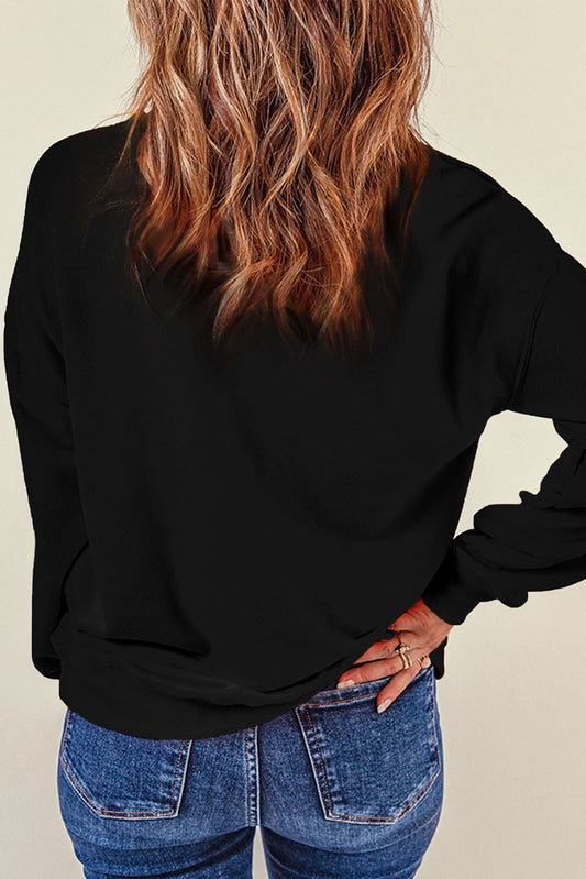 STRONG WOMEN STRONG WORLD Graphic Drop Shoulder Sweatshirt  Shirts & Tops- Doll Fits
