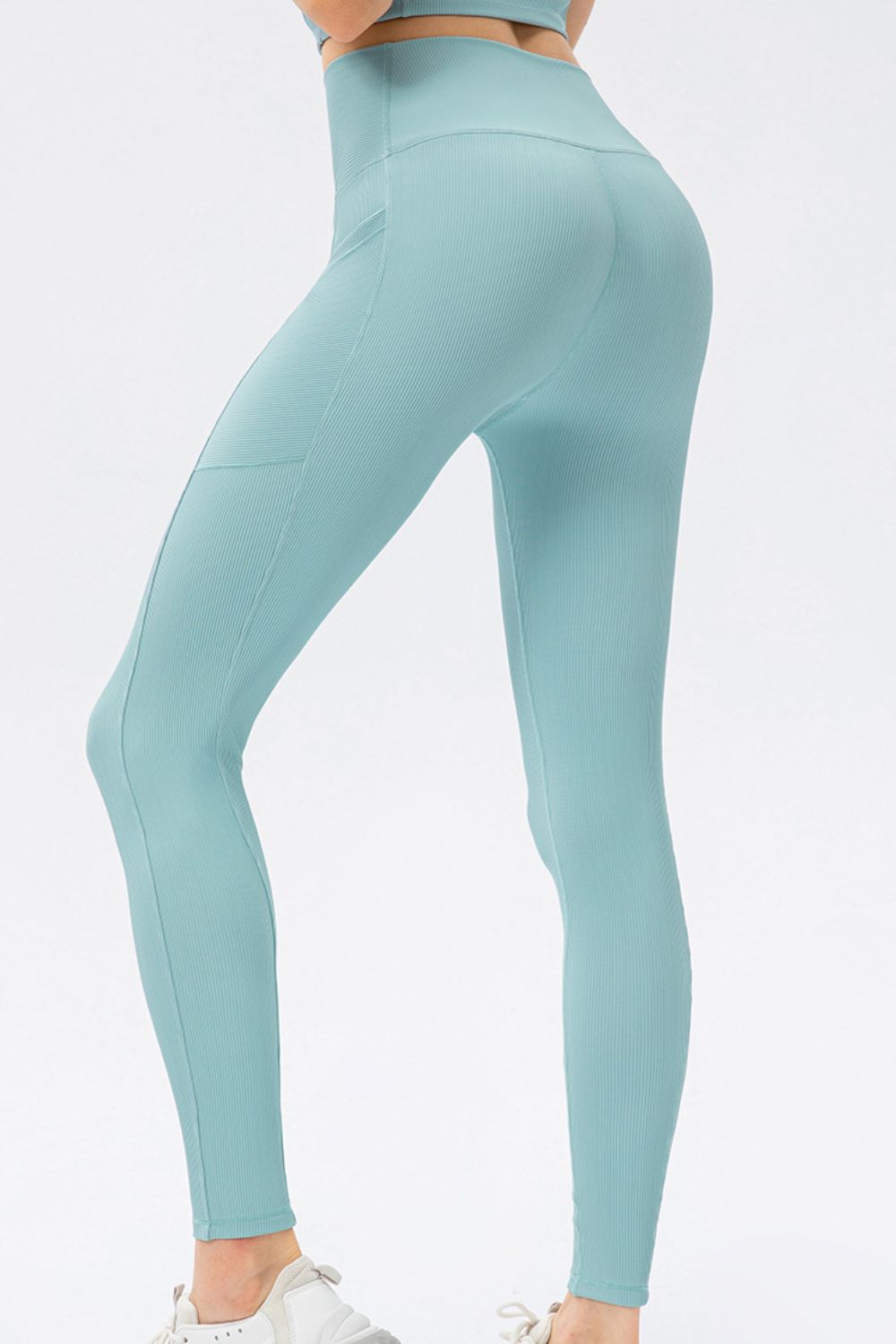 V Shape Waistband Slim Fit Long Sports Pants  - Doll Fits
