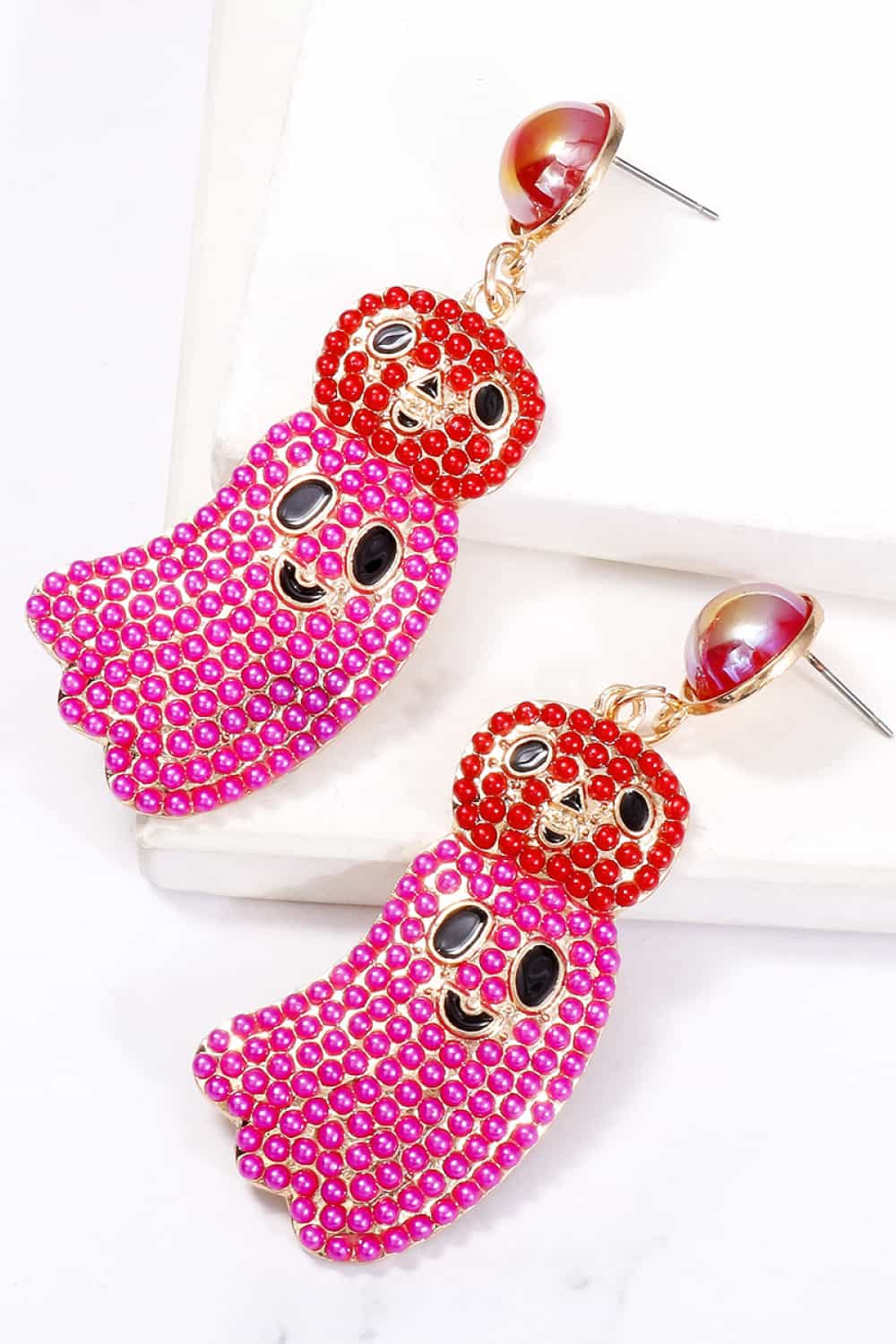 Halloween Ghost Shape Dangle Earrings  Earrings- Doll Fits