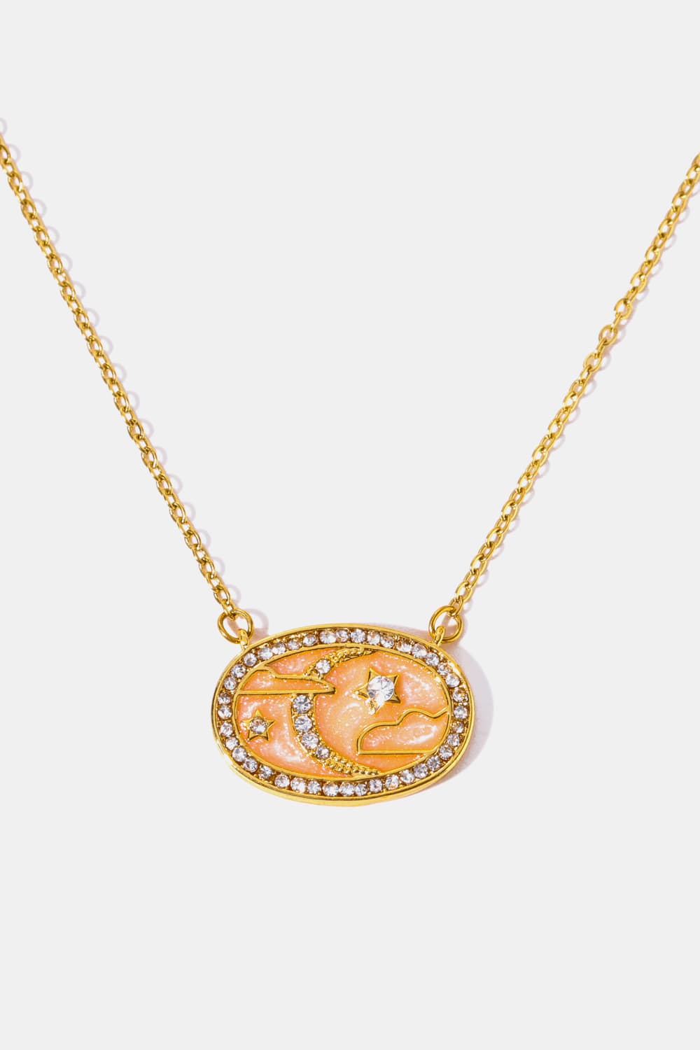Stars in the Plate Pendant Copper Necklace  Necklaces- Doll Fits