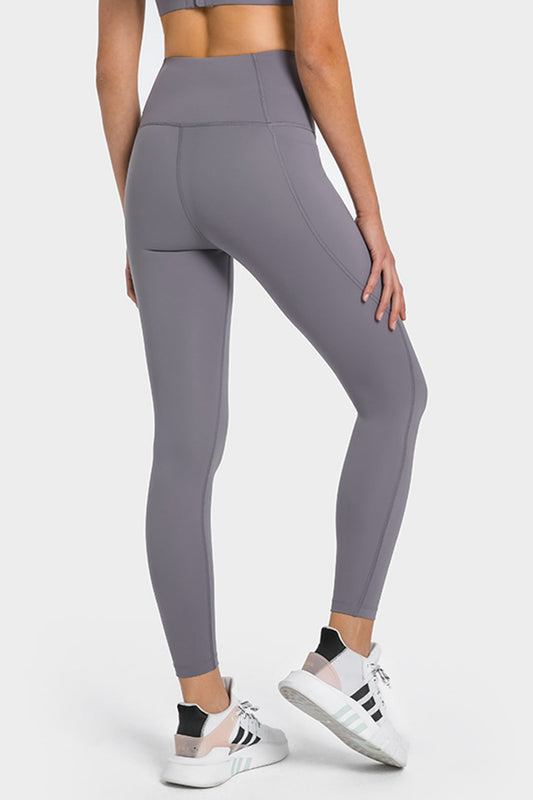 High Waist Ankle-Length Yoga Leggings with Pockets  Activewear- Doll Fits