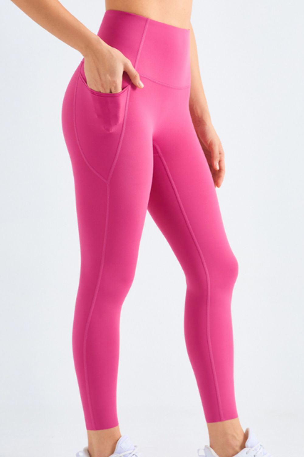 Highly Stretchy Elastic Waistband Pocket Yoga Leggings  Activewear- Doll Fits