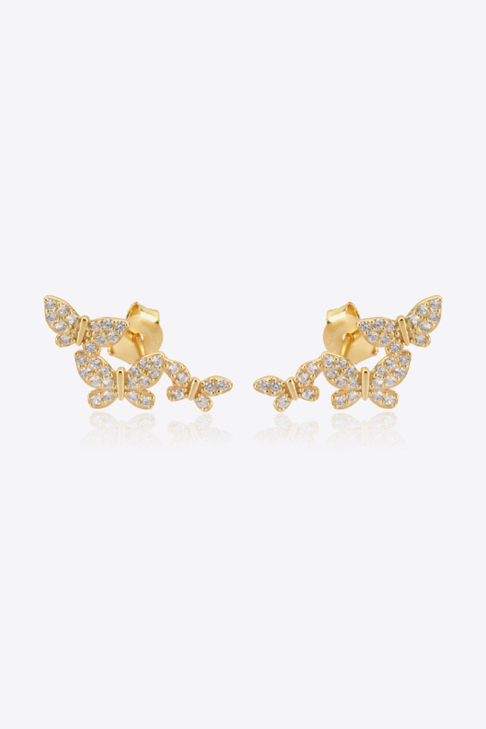 Zircon Butterfly 925 Sterling Silver Earrings  Earrings- Doll Fits