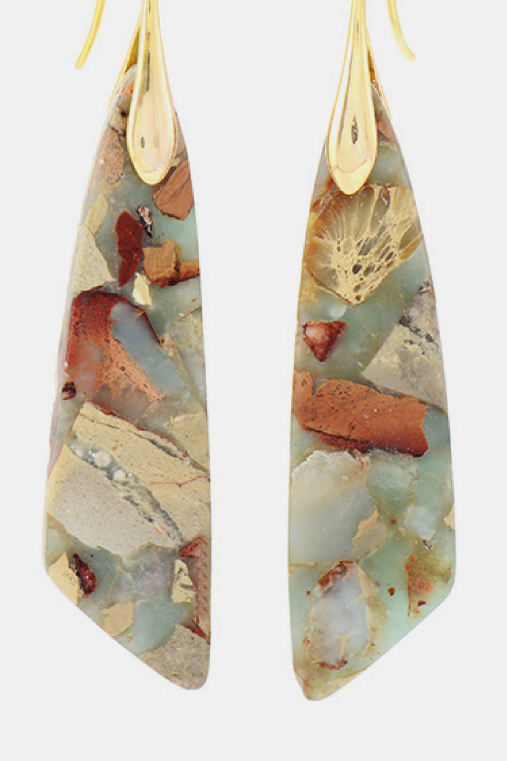 Handmade Natural Stone Dangle Earrings  Earrings- Doll Fits