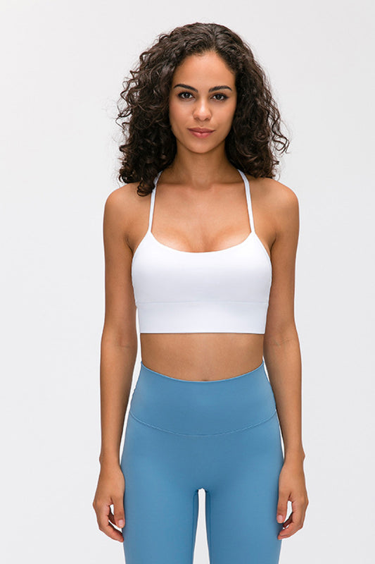 Liberty Y Back Yoga Sports Bra Tops  Active Wear- Doll Fits
