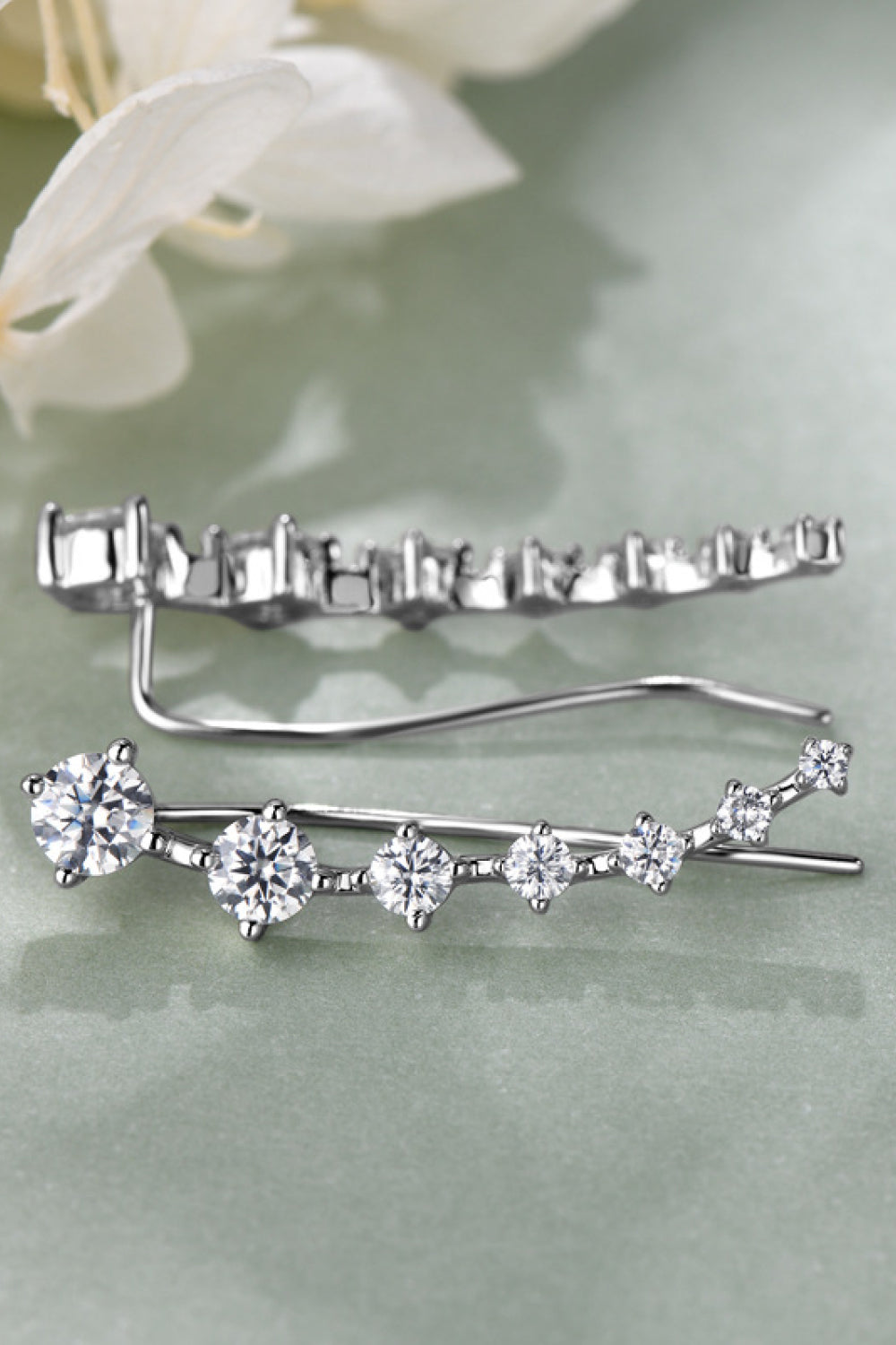 1.9 Carat Moissanite 925 Sterling Silver Earrings  Earrings- Doll Fits