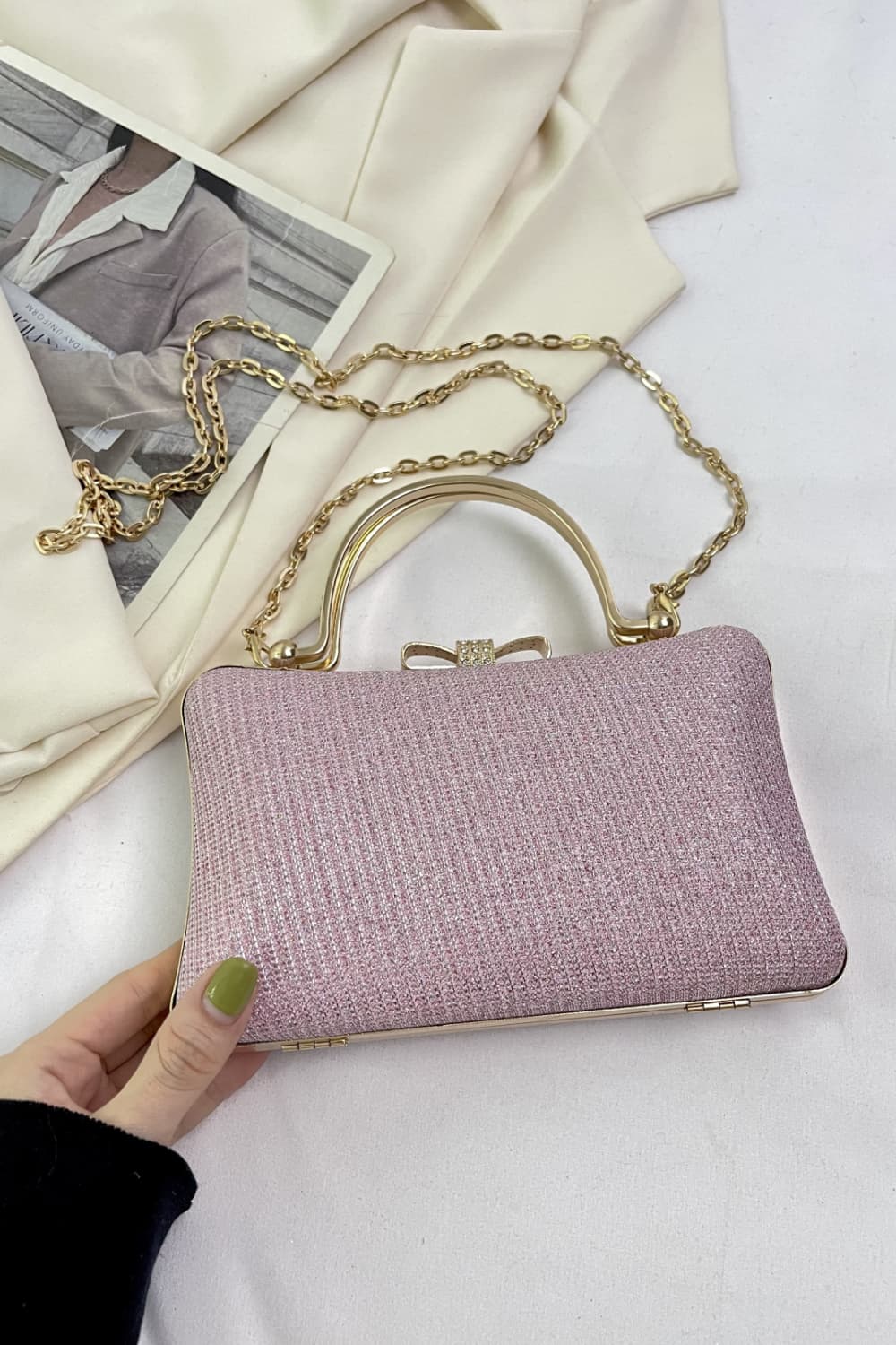 Acrylic Convertible Handbag  Handbags- Doll Fits