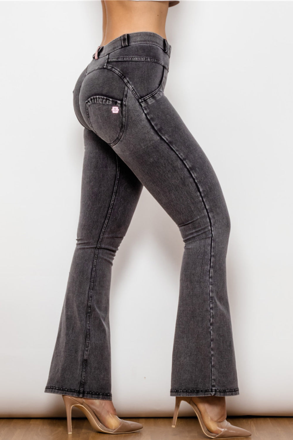 Two-Button Flare Jeans  Pants- Doll Fits
