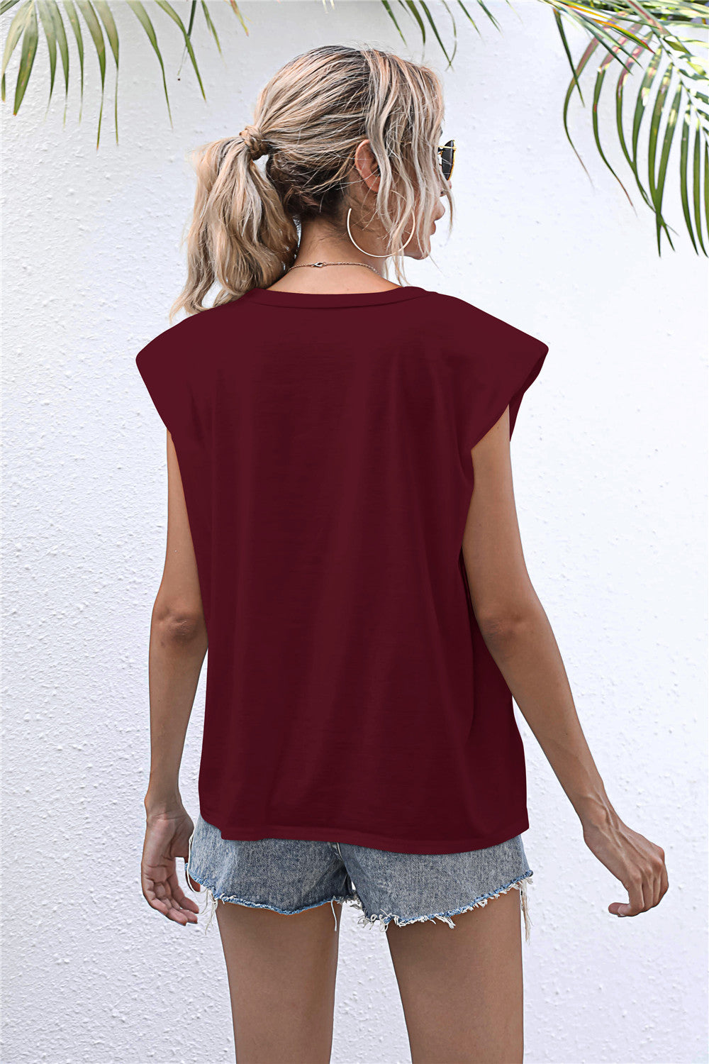 Round Neck Cap Sleeve Tee  - Doll Fits